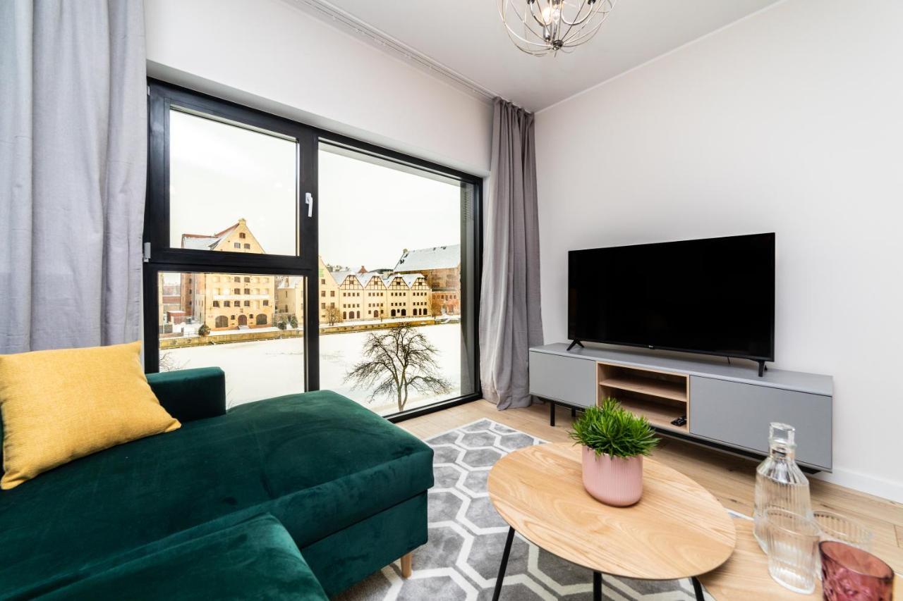 Pobookowane River View Apartments Gdańsk Eksteriør billede